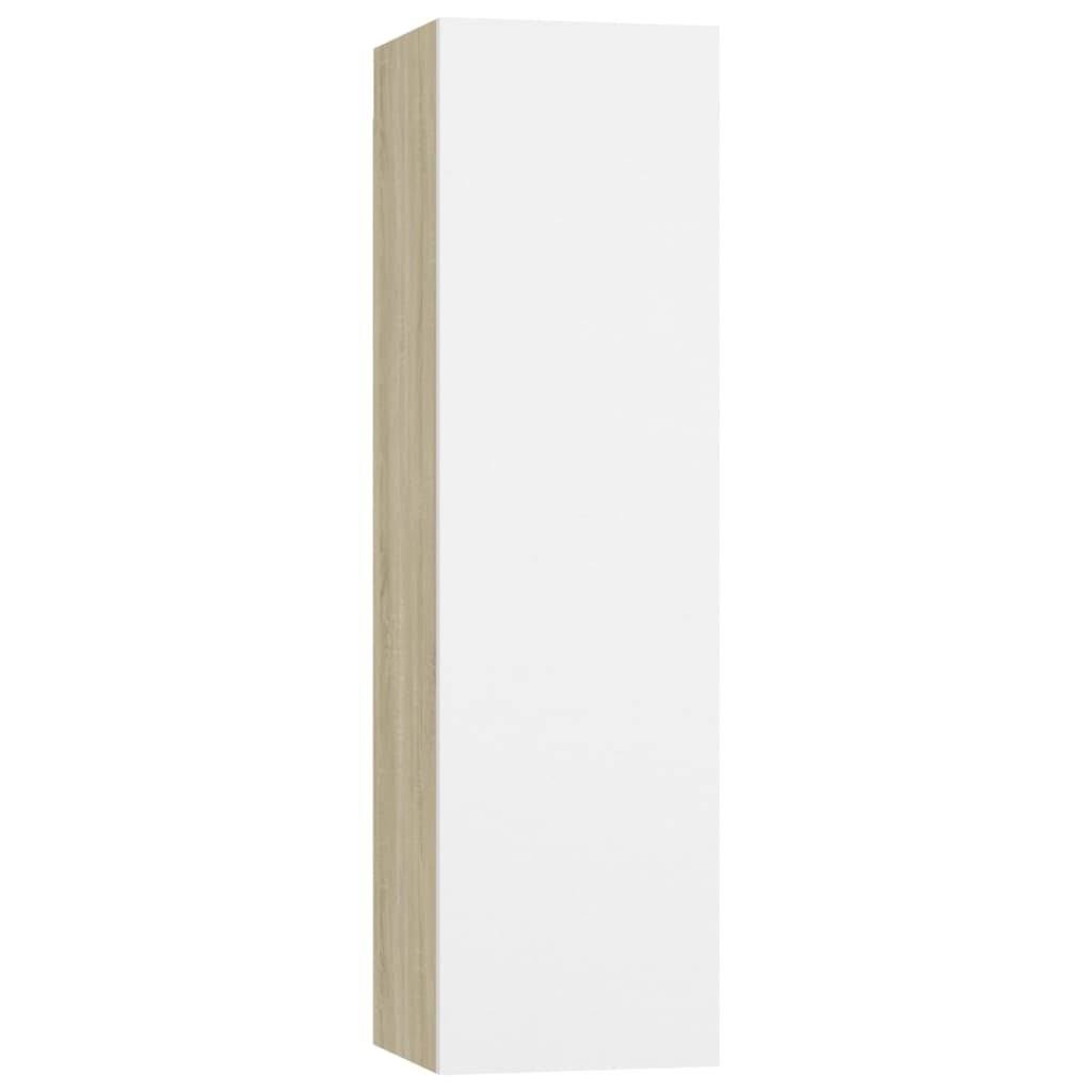 White and Sonoma Oak Chipboard TV Cabinet N62802