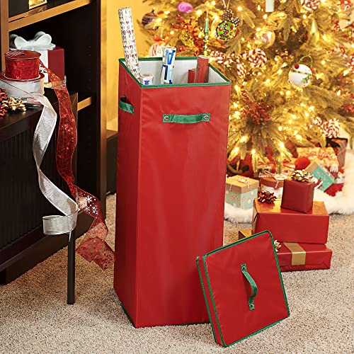 Medium Red Christmas Tree Ornament Storage Box A402608