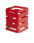 8in Square Multi-Level Steel Riser Red Gloss T14317