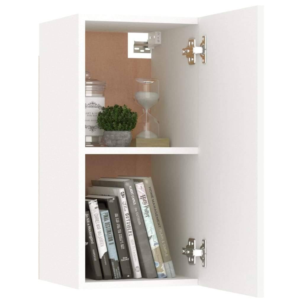 White and Sonoma Oak Chipboard TV Cabinet N62802