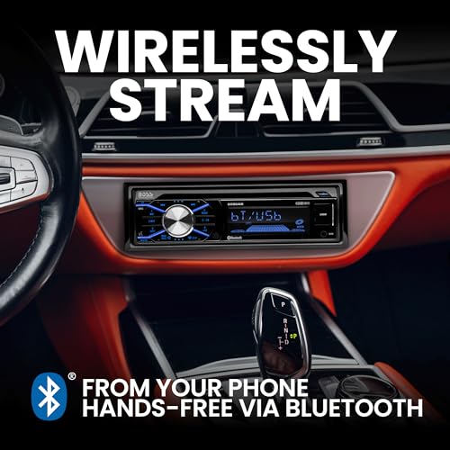 Single Din Bluetooth Car Stereo with 6.5 Inch 2 Way Speakers E2357