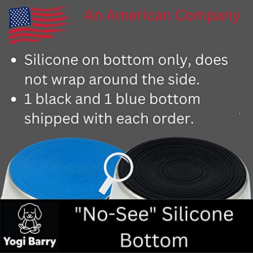 Stainless Steel Dog Bowl Set of 2 with Silicone Non-Skid Base Q58927