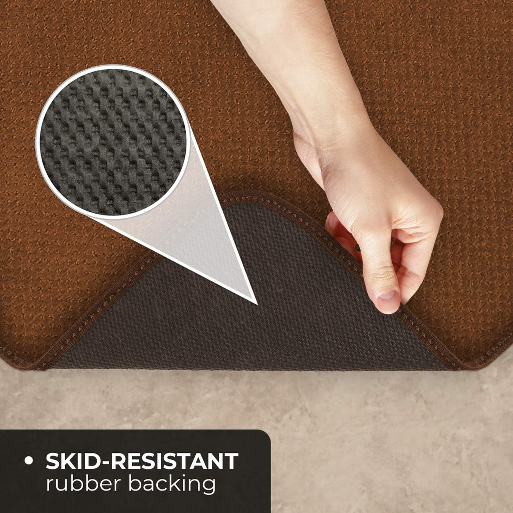 Skid-Resistant Carpet Runner Toffee Brown 8 Feet X 27 Inches A254