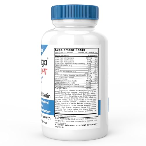 Hair Growth Supplement Biotin 5000 mcg Vitamins H499