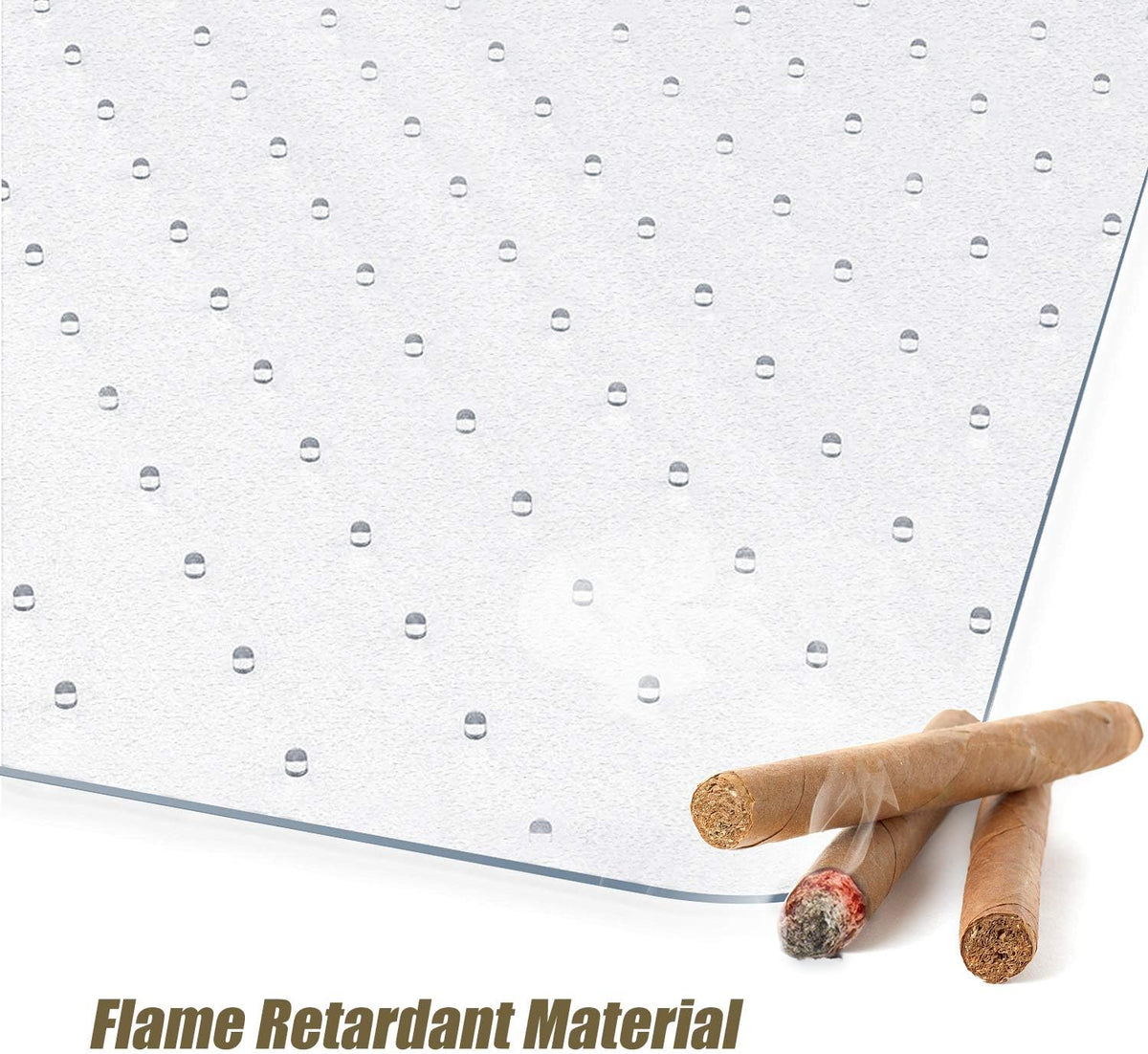 Transparent 30 X 48 with Lip Chair Mat for Carpets S89164