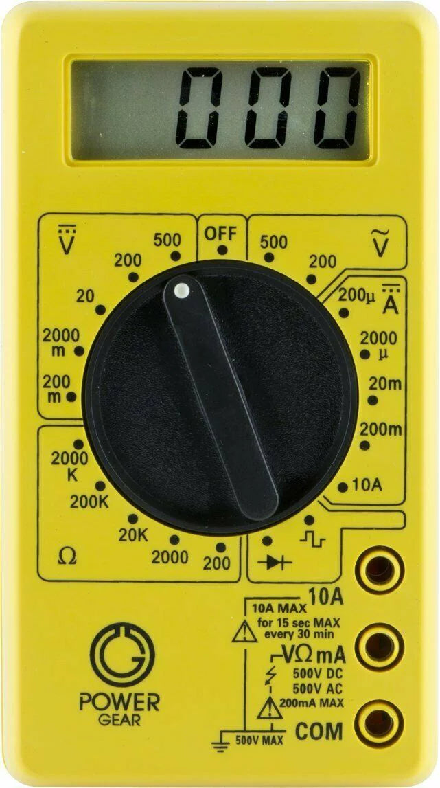 17 Range 6-Function Non-Recording Digital Multimeter D25495