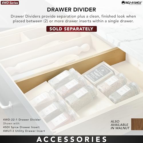 Natural Maple Wood 9 Compartment Silverware Drawer Organizer R9767