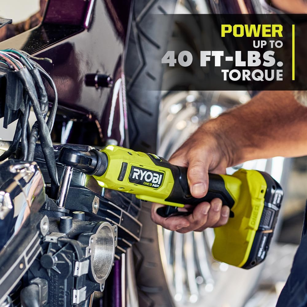 18V 1/4" Brushless Cordless Compact Electric Ratchet Kit with 2.0Ah Lithium Battery and Charger Q150