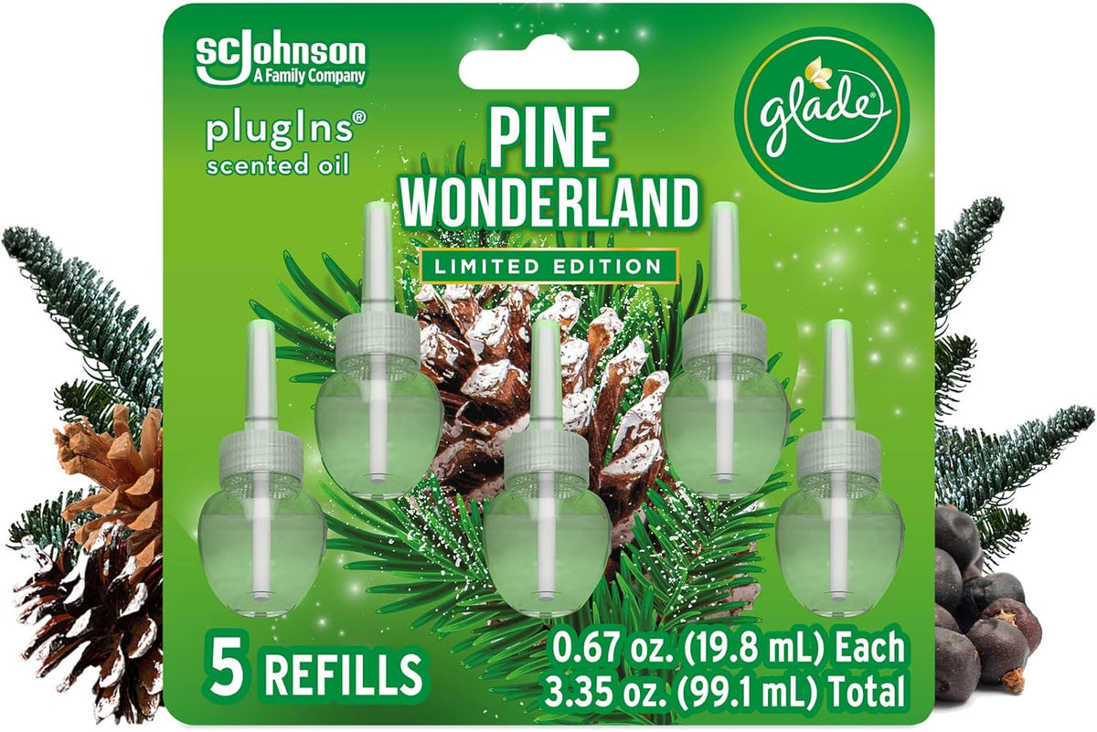 Pine Wonderland 3.35 Fl Oz 5 Count Air Freshener Refills T335