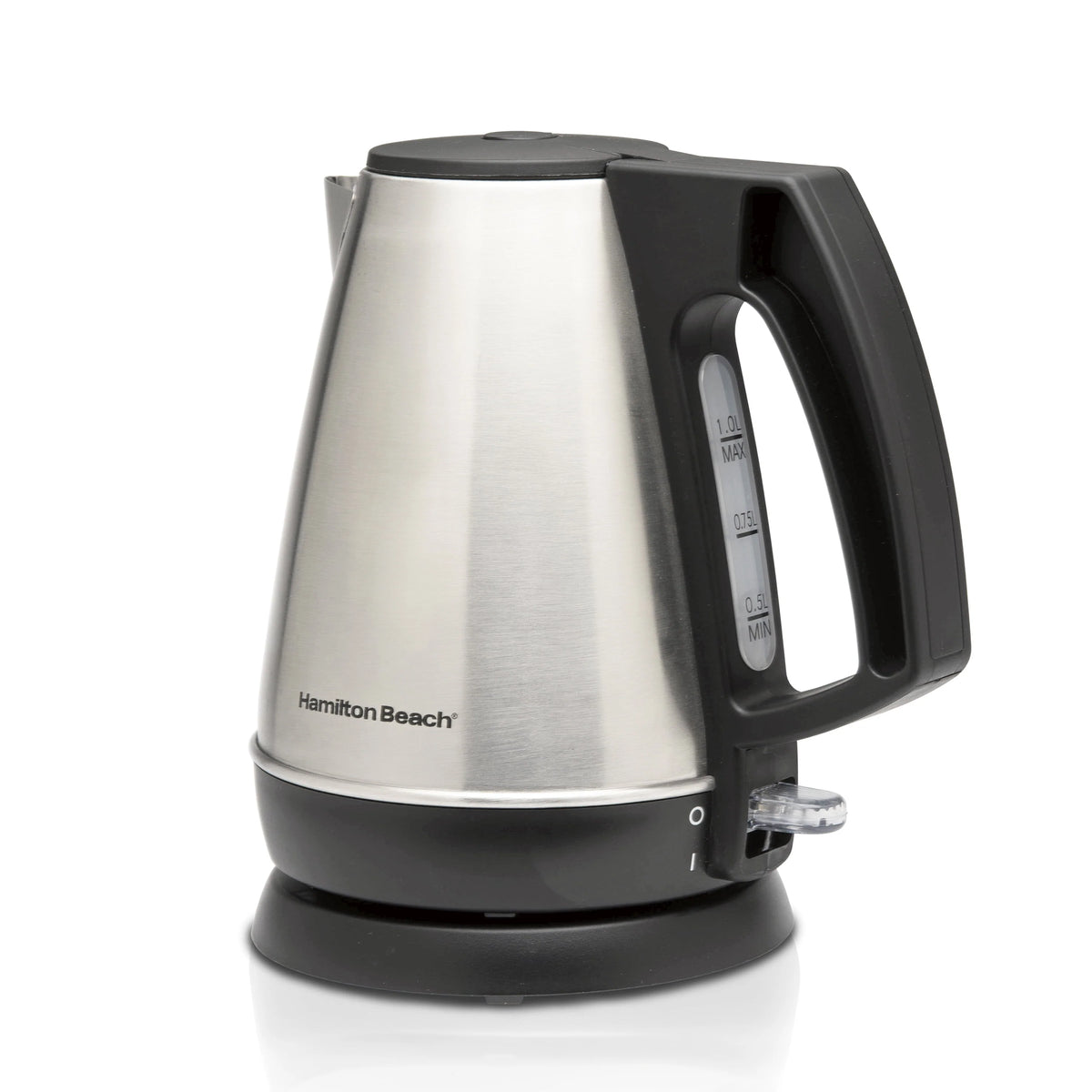 1 Liter Stainless Steel and Black Electric Kettle H346