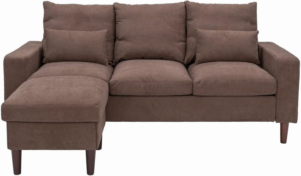 Convertible Sectional L-Shaped Fabric Sofa U5183