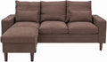Convertible Sectional L-Shaped Fabric Sofa U5183