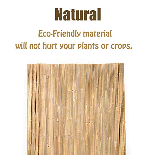 Natural Bamboo Slat Screening Privacy Fence Panel Roll (1.2m x 4m) W344112