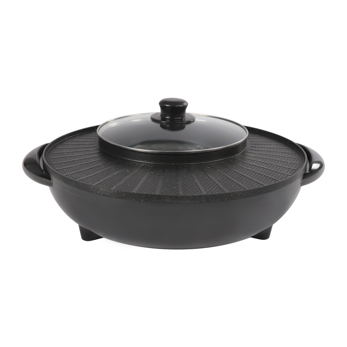 Portable Circular Hotpot Grill Combo Nonstick P814