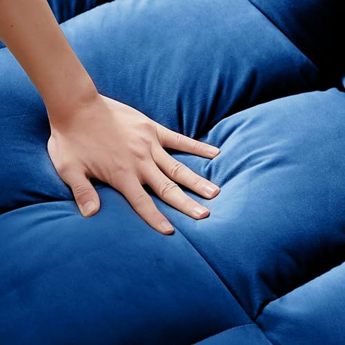 Velvet Convertible Sofa Bed with Adjustable Back L397