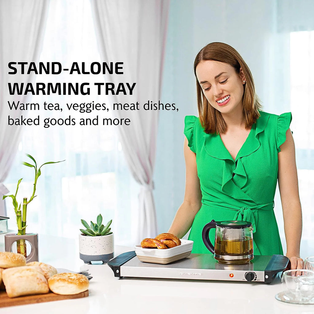 Silver Electric Warming Tray E628534