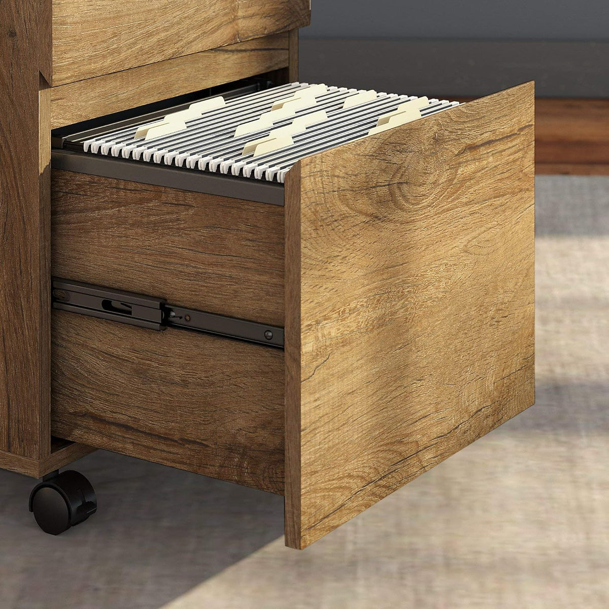 Rustic Brown File Cabinet Q4617