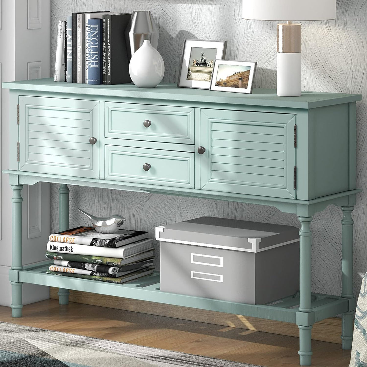 47'' Console Table with 2 Drawers, 2 Cabinets and 1 Shelf S126417