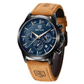 Mens Watch Analog Quartz Chronograph Waterproof Luminous Date Stainless Steel Bracelet Y5056