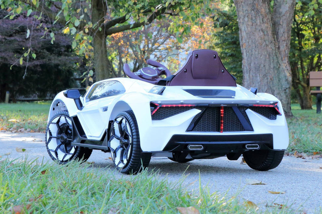 White 12V Kids Ride on Car with Remote P152