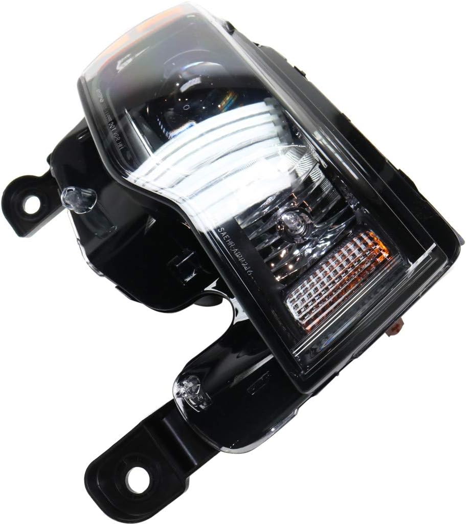 Jeep Grand Cherokee Passenger Side Black Bezel Halogen Headlight Assembly N82213