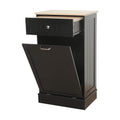 White Tilt Out Trash Cabinet with Cutting Board B676890