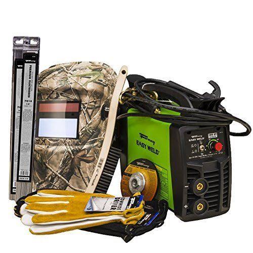 Green Camo Easy Weld Arc Welder Start-Up Kit P92926