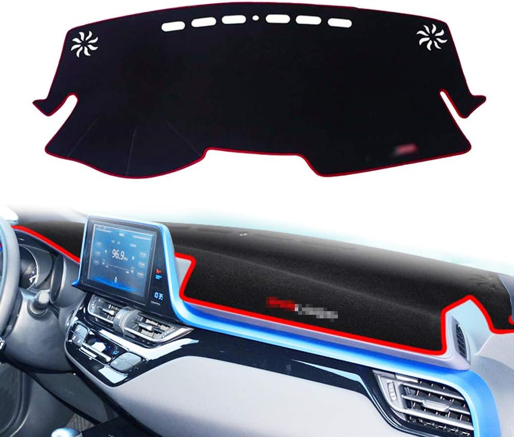 Black Center Console Cover Dash Mat Protector Carpet A7436