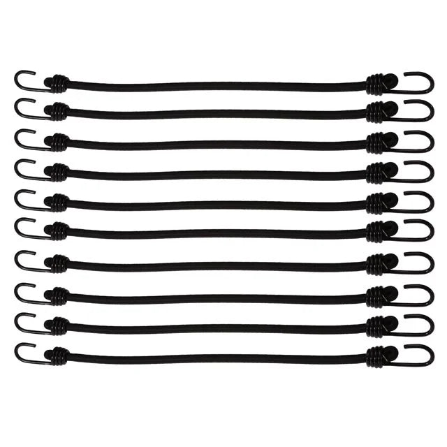 Black Bungee Cords (bundle of 10) G1618