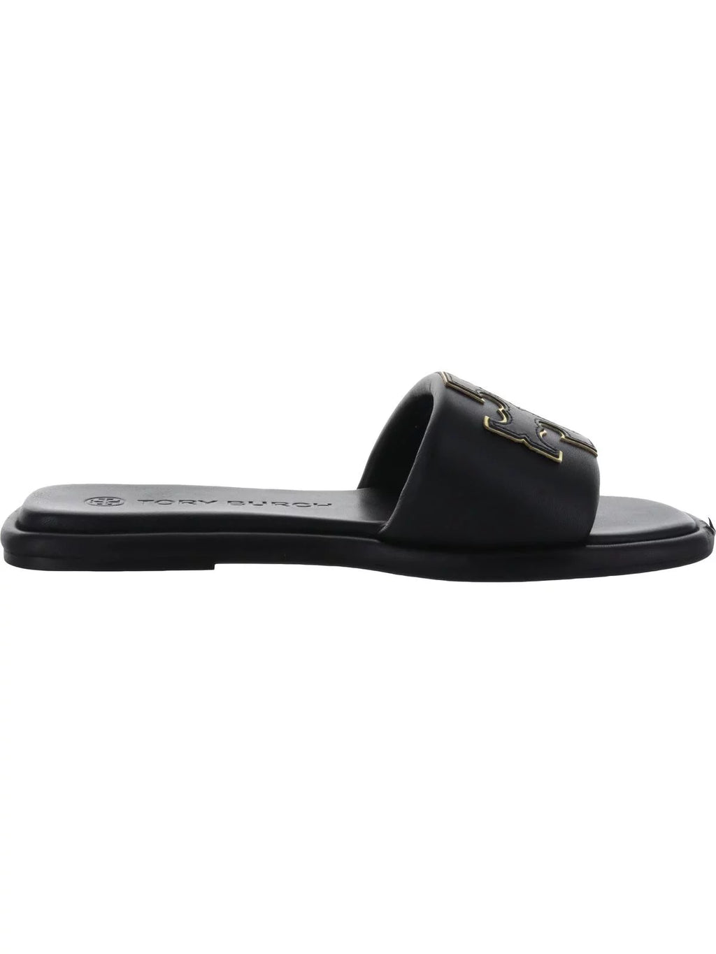 Women's Leather Flat Slide Sandals J23603
