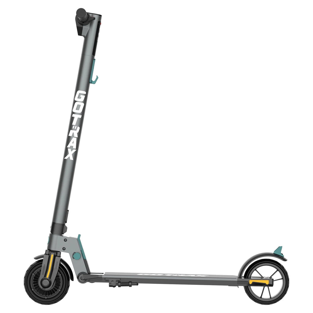 Foldable Electric Scooter with 6 Tires, 200W 12mph, Gray A682488
