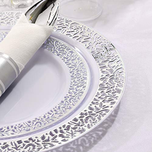 350 Pieces Gold Glitter Disposable Dinnerware Set I516