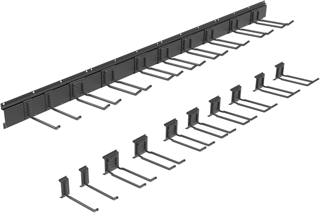 64INCH 4 Rail Aluminum Steel Wall Mount Tool Organizer, Pack of 2 R55788