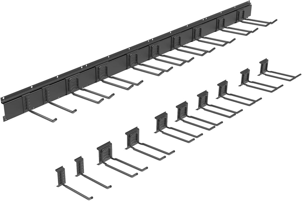 64INCH 4 Rail Aluminum Steel Wall Mount Tool Organizer, Pack of 2 R55788