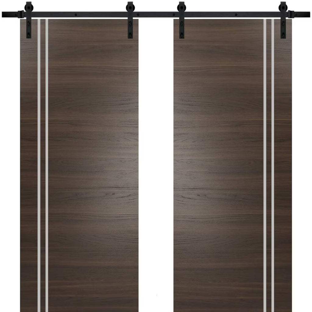 Double Barn Door 36 x 80 inches with Frosted Glass E94895