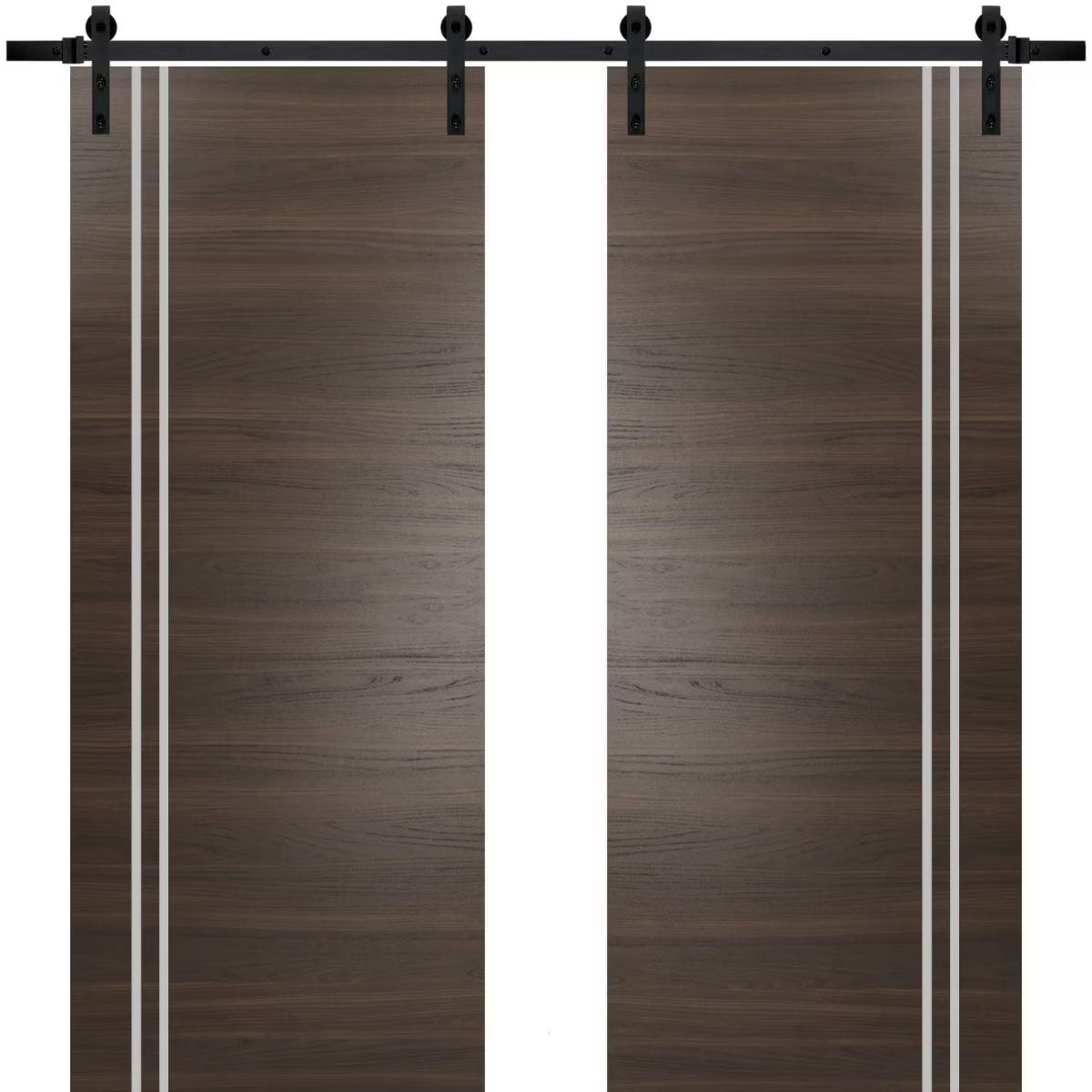 Double Barn Door 36 x 80 inches with Frosted Glass E94895