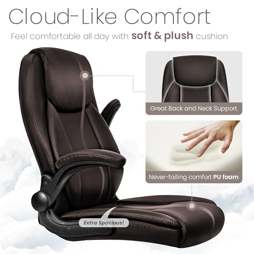 Ergonomic High Back Office Chair with Flip-up Arms E274545
