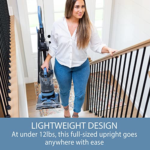 Bagless Upright Vacuum with 4 Height Adjustment, Blue W405
