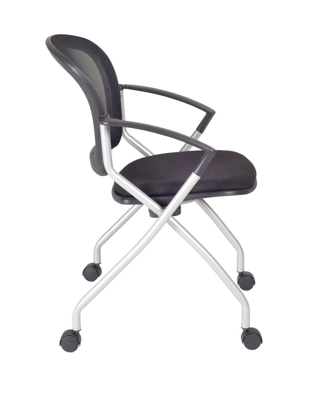 Mocha Walnut Training Table and 2 Nesting Chairs V5906