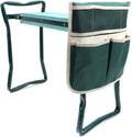 Garden Kneeler Seat Foldable Stool with Tool Bag EVA Foam Pad O14745