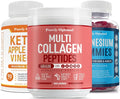 Keto Pills + Apple Cider Vinegar Capsules + Multi Collagen Powder + Magnesium Gummies F9889