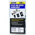 U-Clip and Screw Assortment, 170 Piece O828437