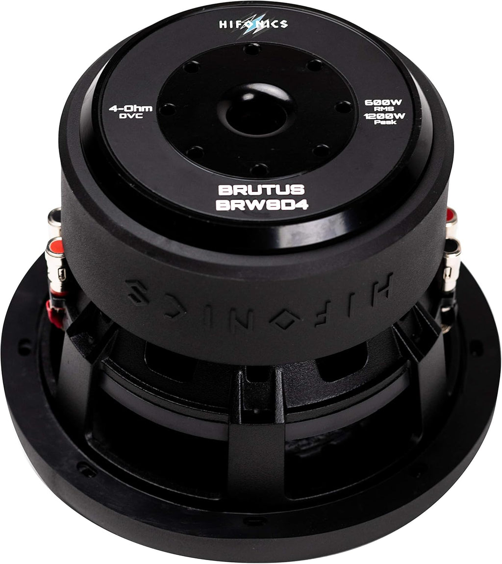 2 x 8 Inch Dual 4 Ohm Car Audio Subwoofer with Aluminum Die-Cast Basket Q1008