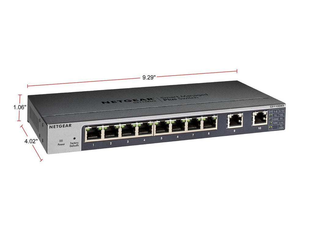 10-Port Gigabit 10G Ethernet Smart Managed Switch L382773