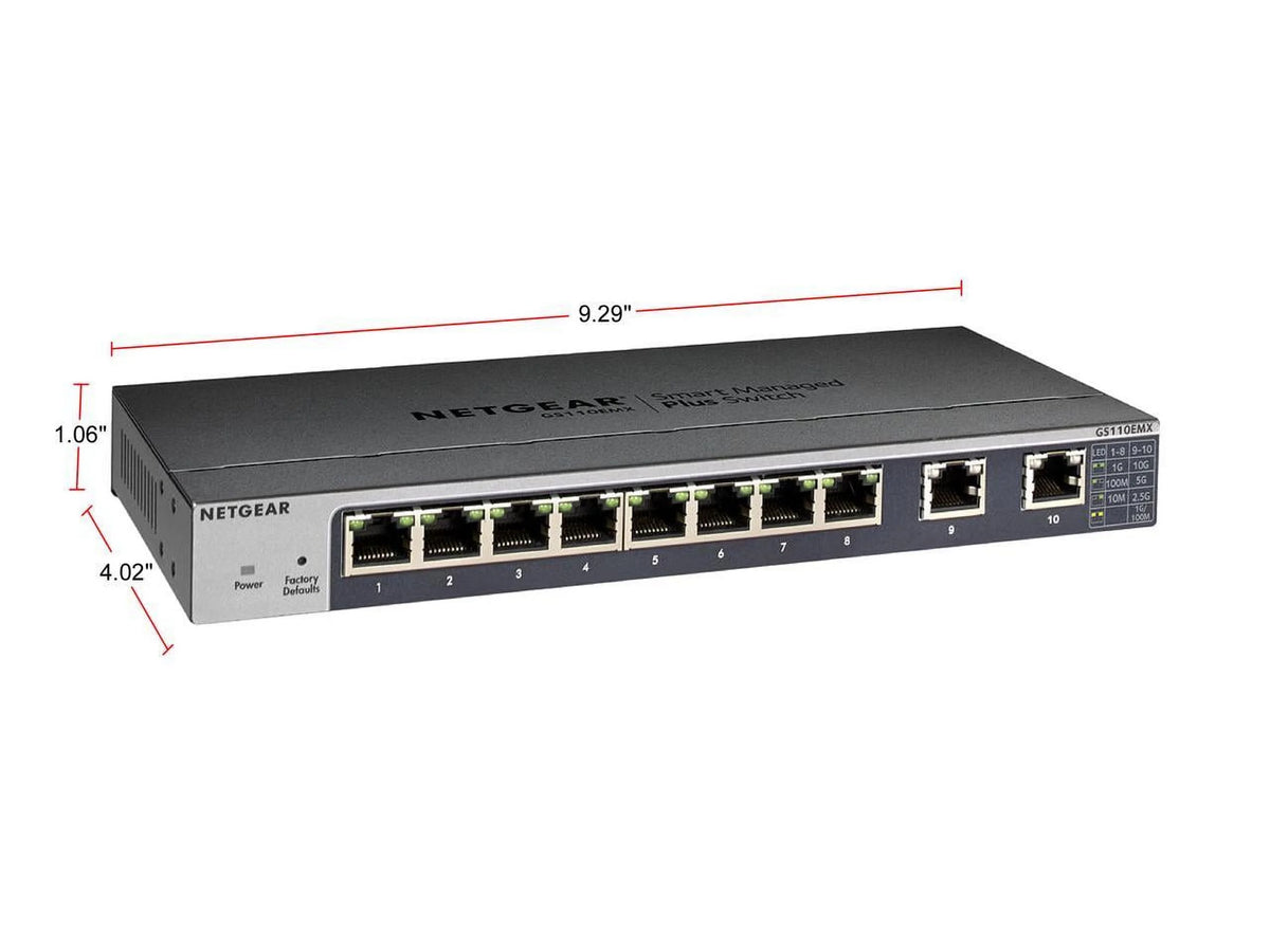 10-Port Gigabit 10G Ethernet Smart Managed Switch L382773