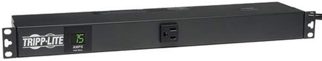 Metered PDU, 15A, 13 Outlets, 120V, 15 ft. Cord, 1U Rack-Mount Power R215161