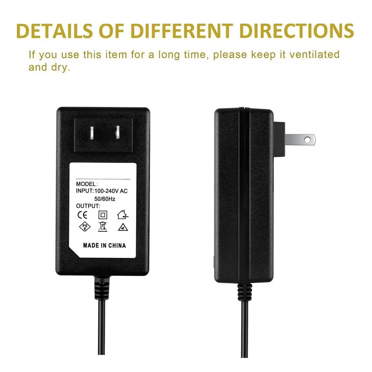 AC/DC Adapter Power Supply Cord Cable PS Charger W6804