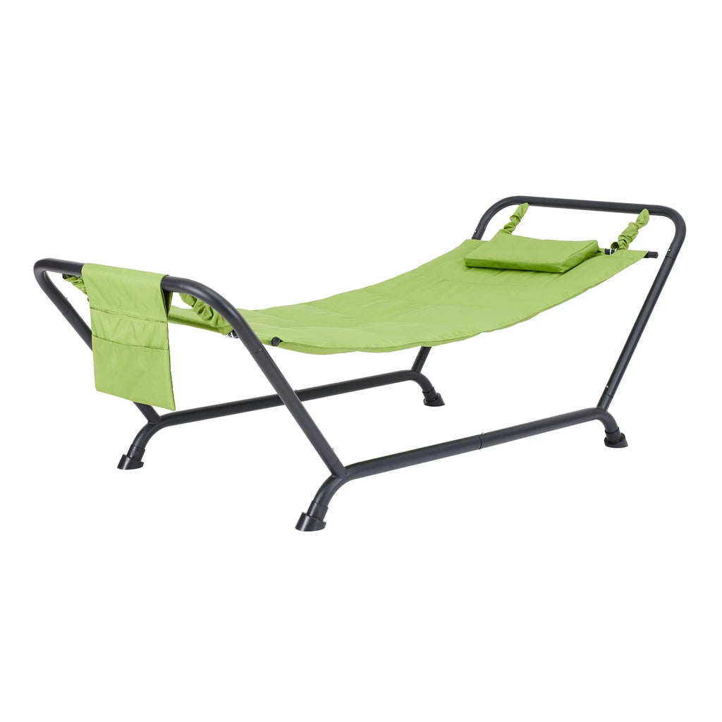 Polyester Hammock with Stand and Pillow V8184
