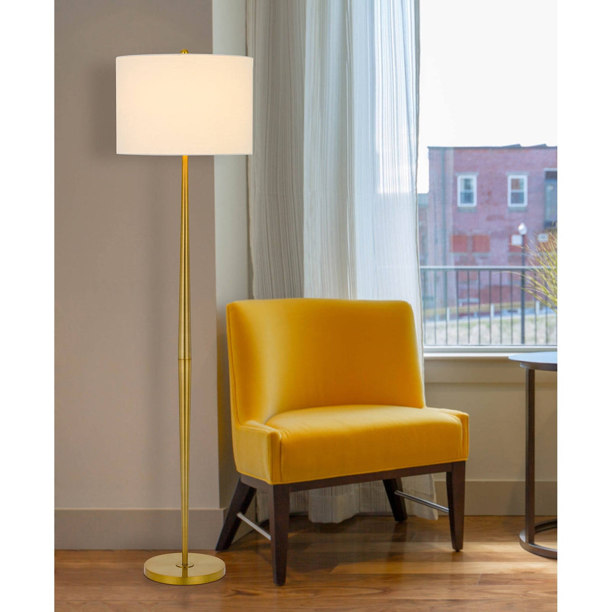 Antique Brass Floor Lamp O30202