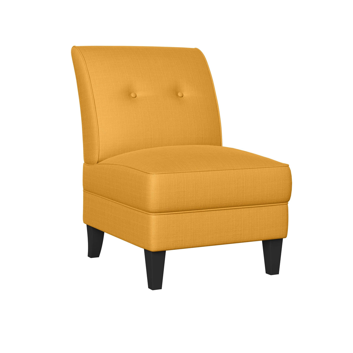 Orange Linen Armless Chair K7294